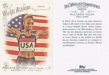 Allen & Ginter (Topps), 2014 - Allyson Felix