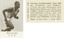 Alfa Olymp.-skylt - Archie Williams