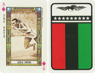 Black History Playing Card Deck (U.S. Games Systems, Inc.) - Jesse Owens