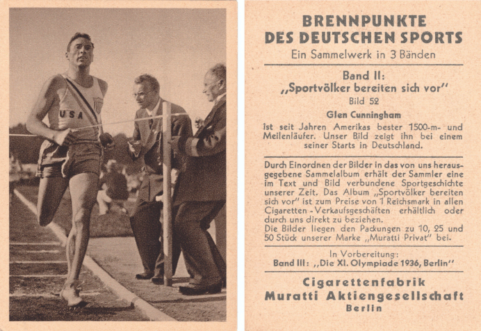 Brennpunket des Deutschen Sports, Band II (Muratti) - Glenn Cunningham