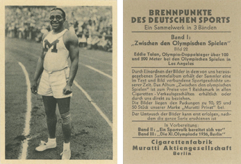 Brennpunket des Deutschen Sports - Eddie Tolan