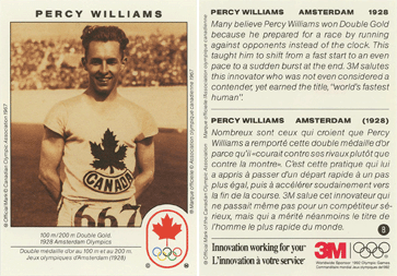 Canadian Olympic Innovator Series (3M) - Percy Williams