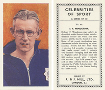 Celebrities of Sport (R. & J. Hill, LTD ) - Sydney Wooderson