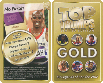 Gold: 30 Legends of London 2012 (Top Trumps)