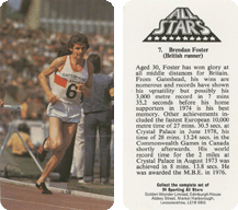 Sporting All Stars (Golden Wonder) - Brendan Foster