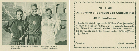 Xe Olympische Spelen Los Angeles - Bill Carr/Ben Eastman/Alex Wilson
