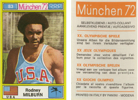 Panini Munchen 72 - Rod Milburn
