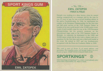 Sport Kings, Series D, 2010 - Emil Zatopek
