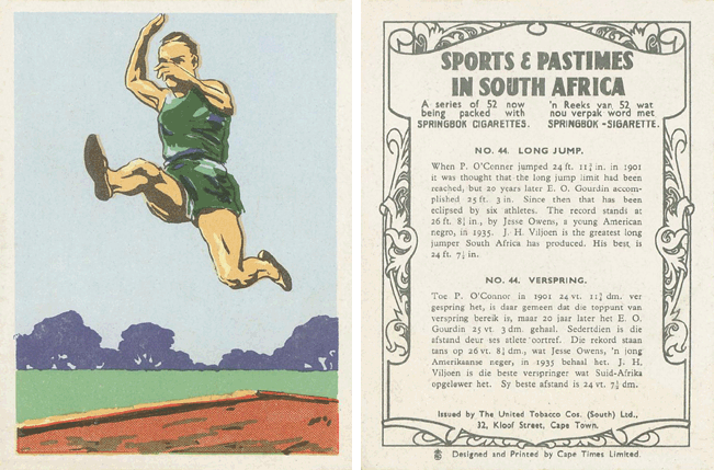 Sports and Pastimes in South Africa