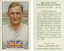Sporting Personalities (Gallaher) - Lord Burghley
