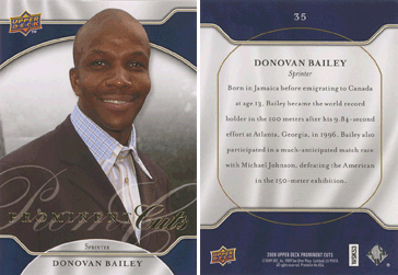 Upper Deck Prominent Cuts - Donovan Bailey