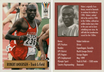 UPS ATAP Olympic cards - Robert Andersen