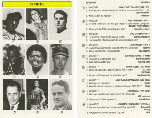 Whoozit? game - Eric Liddell