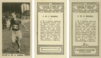 Who's Who in Sport (B.A.T./Lambert) - John Rinkel