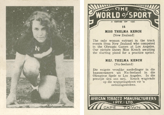 World of Sport (African Tobacco) - Thelma Kench