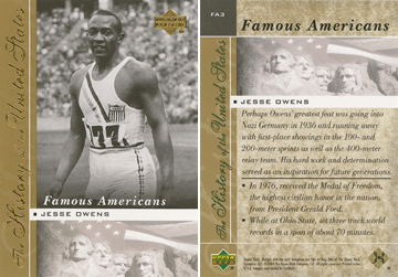 The History of the United States (Upper Deck), 2004 - Jesse Owens