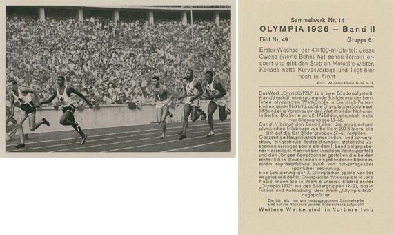 Olympia 1936, Band II, Die XI. Olympischen Spiele In Berlin 1936 (Reemtsma), 1936 - Jesse Owens