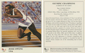Olympic Champions (Imperial), 1996 - Jesse Owens