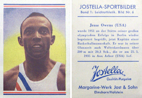 Olympia und Weltrekorde in der Leichtathletik (Jostella), c.1950 - Jesse Owens