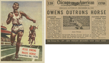 Topps Scoop Cards (Topps), 1954 - Jesse Owens