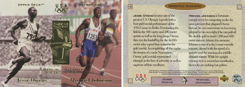 Upper Deck Olympicards (Upper Deck), 1996 - Jesse Owens